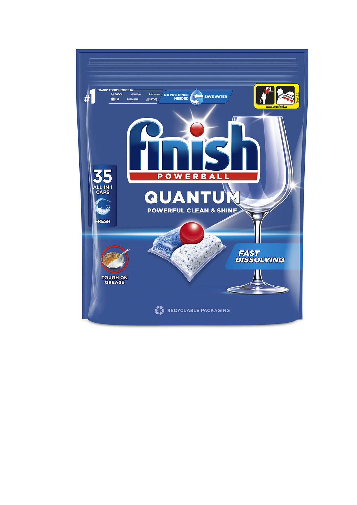Таблетки для посудомийних машин FINISH Quantum Ultimate 35 шт